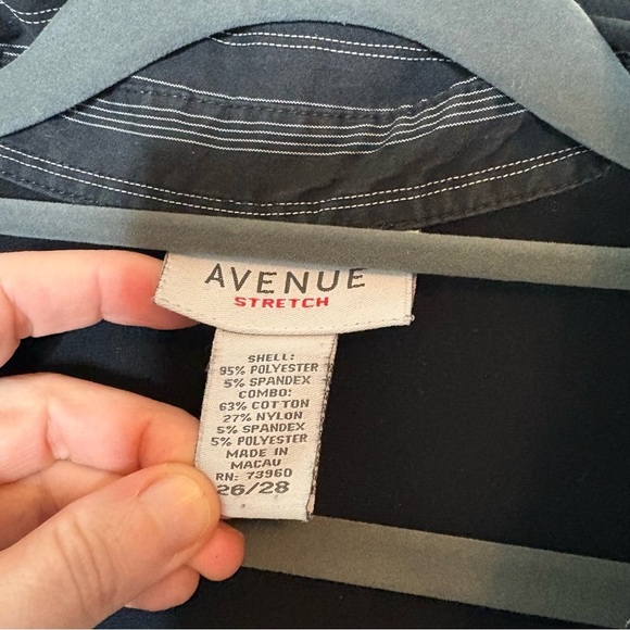 Avenue Stretch Black Collared Dress Size 26/28 - Picture 4 of 7